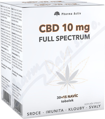 CBD 10mg Full Spectrum tob.2x30+15