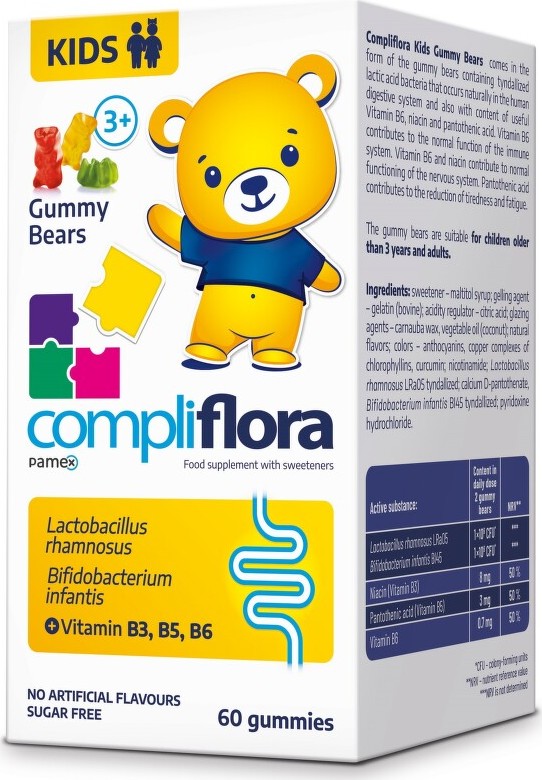 Compliflora KIDS želatinoví medvídci od 3let 60ks