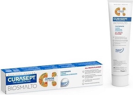 CURASEPT Biosmalto JUNIOR Abraze&Eroze Zubní pasta 75 ml