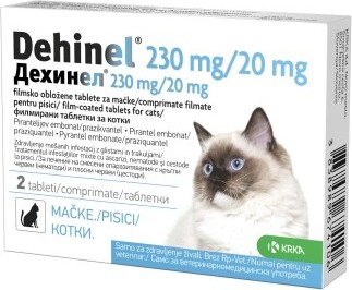 Dehinel 230mg/20mg pro kočky tbl.2