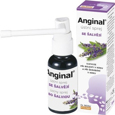 Dr. Müller Pharma Anginal ústní sprej se šalvějí 30 ml