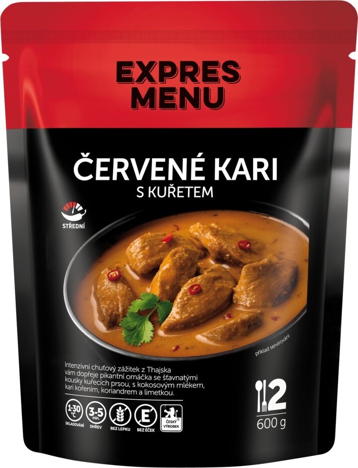 EXPRES MENU Červené kari s kuřetem 600g