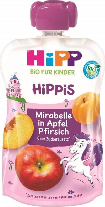 HiPP Hippis Jablko-Broskev-Mirabelka BIO 100g