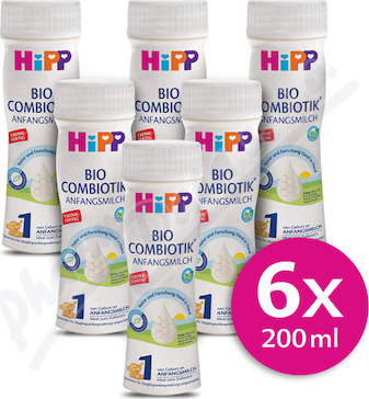 HiPP MLÉKO TEKUTÉ 1 BIO Combiotik 6x200ml