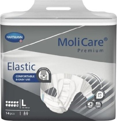 KALHOTKY ZALEPOVACÍ MOLICARE ELASTIC 10 KAPEK L BOKY 115-145CM