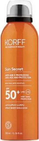 KORFF Sun Secret Tělové mléko ve spreji SPF50+ 200ml