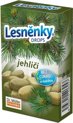 Lesněnky drops jehličí bez cukru 38g Dr.Müller