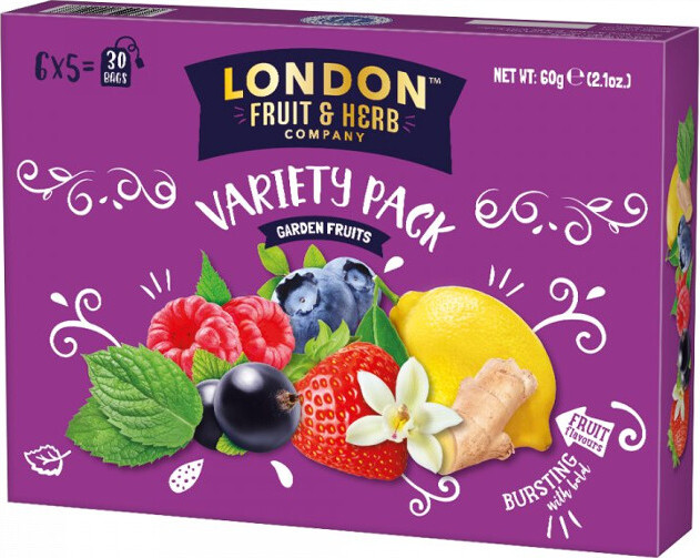 London Fruit čaj Garden Fruit pack Čajový box Zahradní plody 30 sáčků