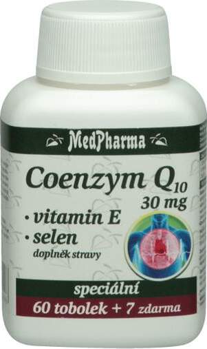 MedPharma Coenzym Q10 30mg + Vitamin E + Selen 67 tablet