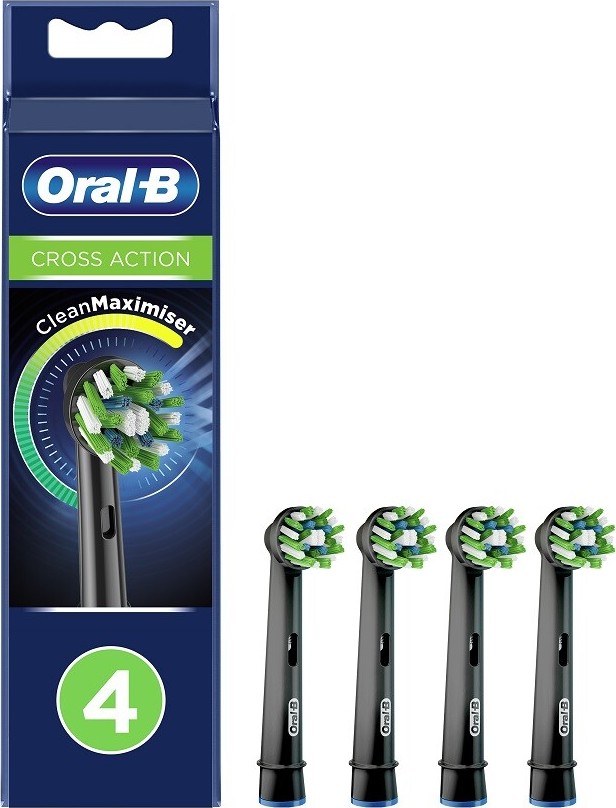 Oral-B Cross Action náhradní hlavice (black) 4 ks