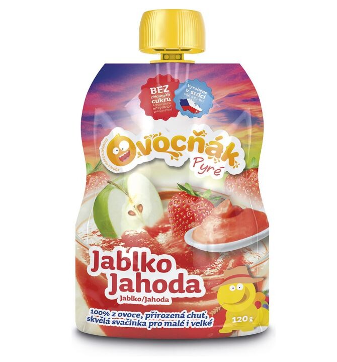 Ovocňák pyré Jablko-Jahoda 120g