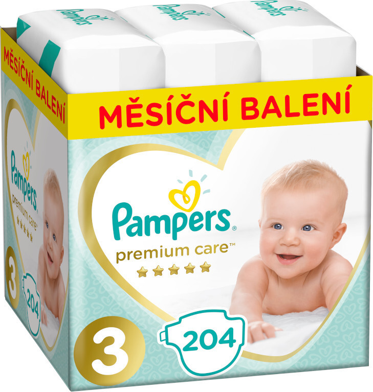 Pampers Plenky Premium Monthly Box S3 204