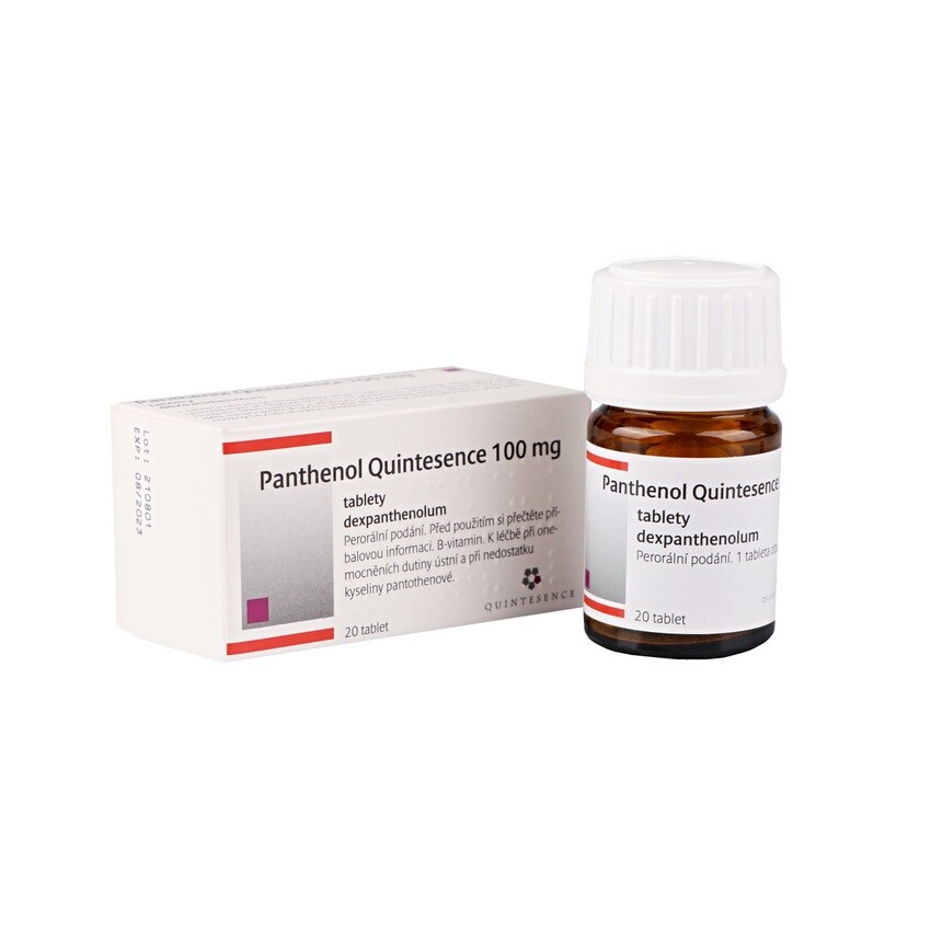 PANTHENOL QUINTESENCE 100MG TBL NOB 20