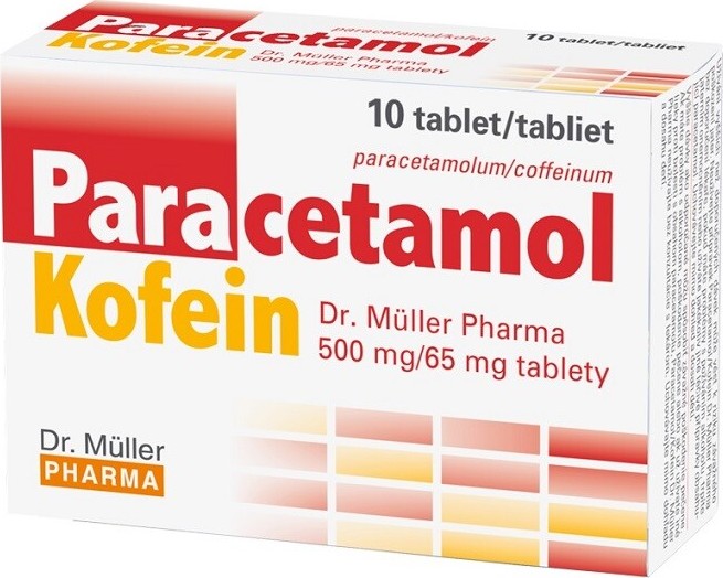 PARACETAMOL/KOFEIN DR. MÜLLER PHARMA 500MG/65MG TBL NOB 10