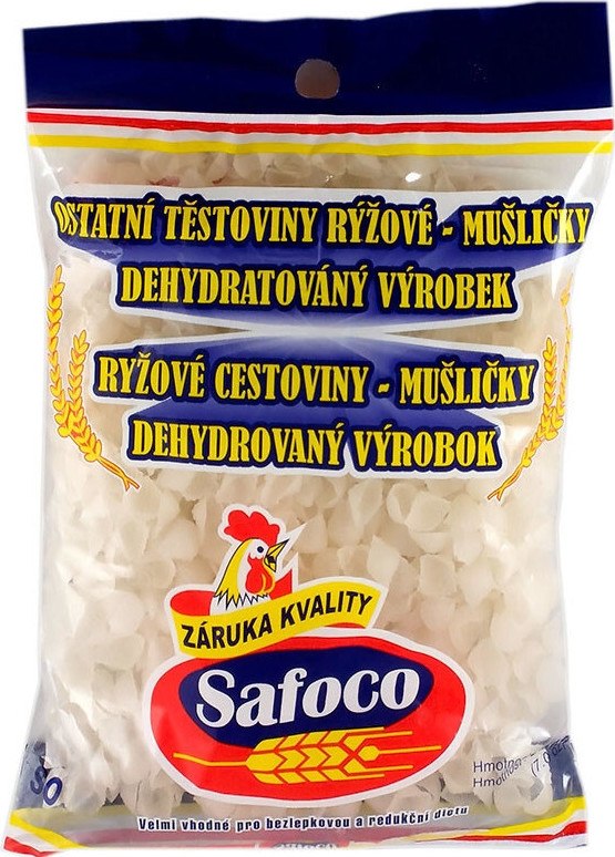 Safoco Těstoviny rýžové mušličky 200g