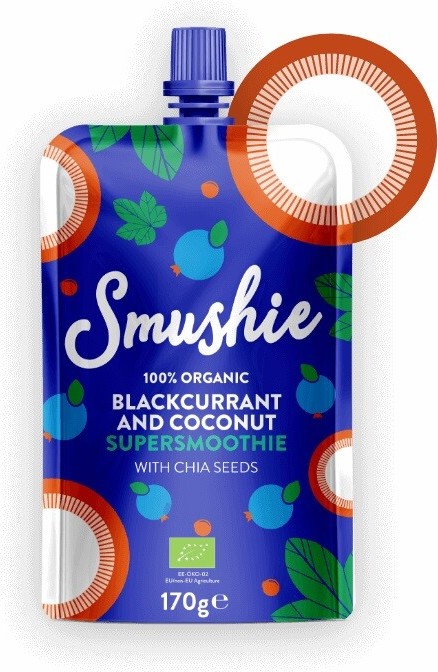 Smushie Smoothie čer.rybíz+chia semín.BIO 170g 3R