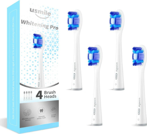 USMILE Whitening Pro Brush Head White náhradní hlavice 4ks