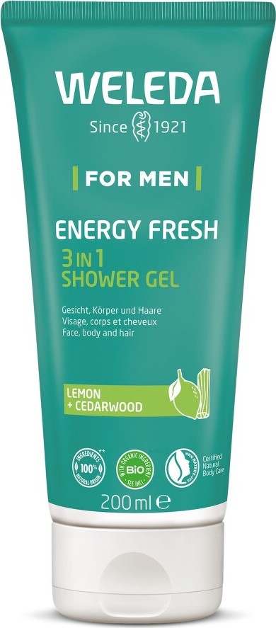 WELEDA For Men Energy Fresh 3in1 Shower gel 200ml