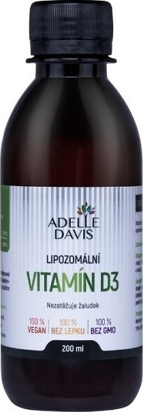 Adelle Davis Lipozomální vitamín D3 200ml