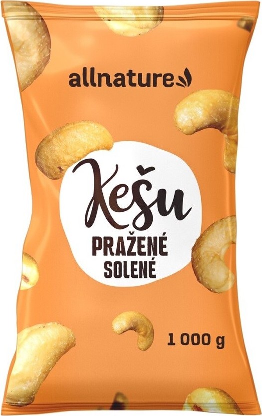 Allnature Kešu pražená solená 1000g