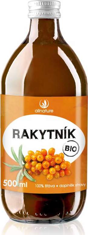 Allnature Rakytníková šťáva 100% BIO 500ml