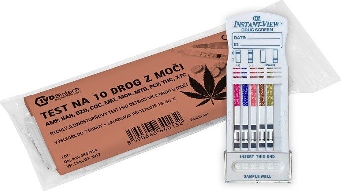 B.M.S. Test na 10 drog z moči