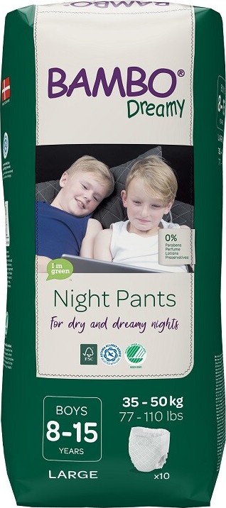 Bambo Dreamy Night Pants 8-15let Boy 35-50 kg 10 ks