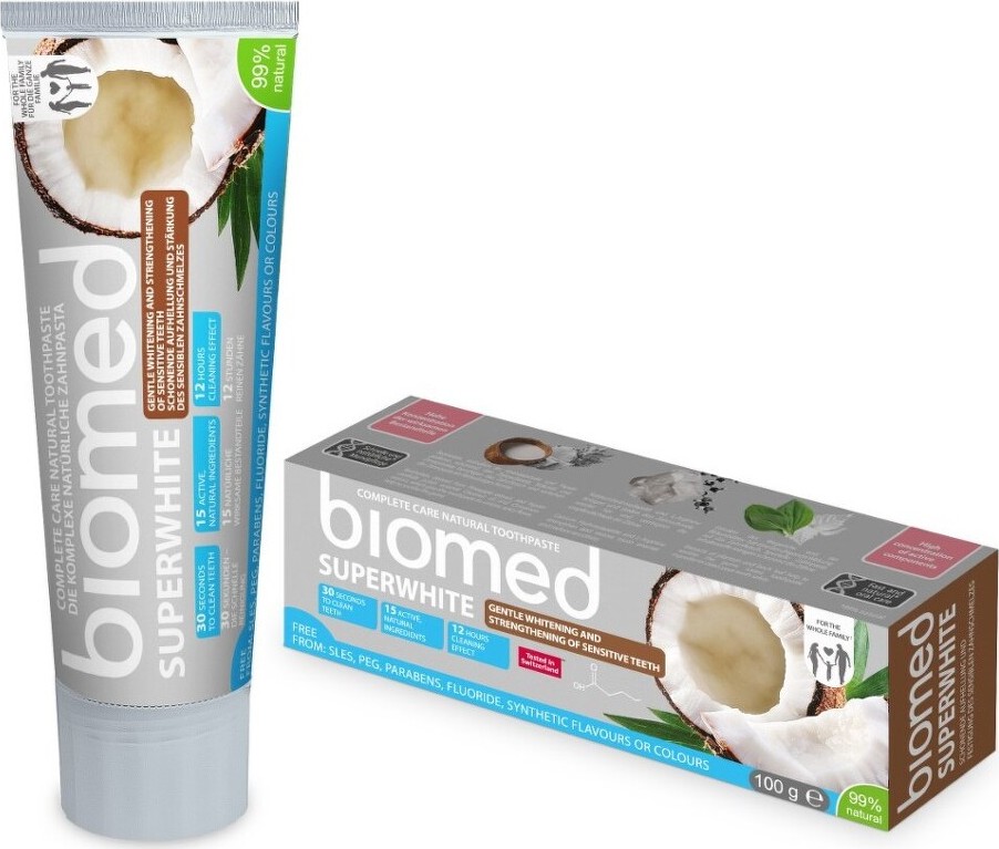 BIOMED SUPERWHITE zubní pasta BIO 100g