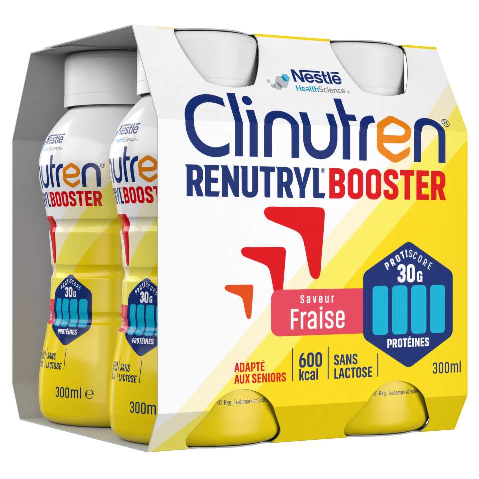 CLINUTREN RENUTRYL BOOSTER JAHODA perorální roztok 4X300ML