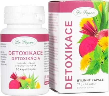 Dr.Popov Bylinné kapsle Detoxikace cps.60