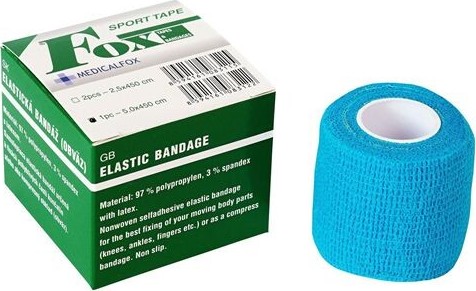 FOX ELASTIC BANDAGE samodržící bandáž 5cmx4.5m