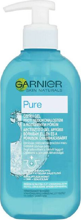 GARNIER Pure čistící gel nedokonalostem a rozšířeným pórům 200ml