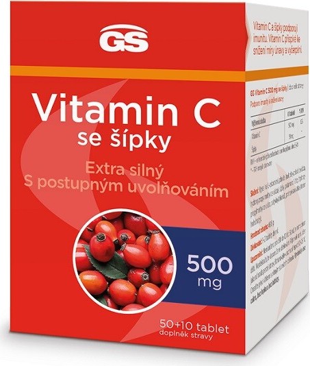 GS Vitamin C500 se šípky tbl.50+10