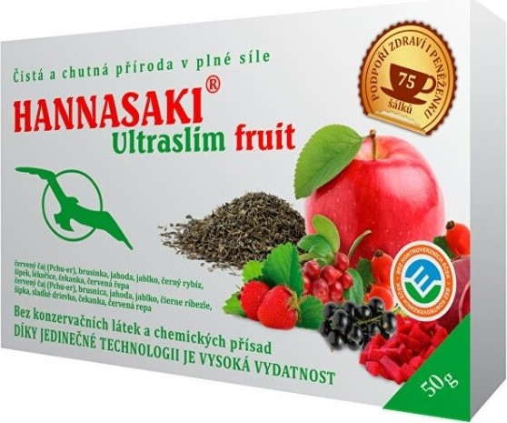 Hannasaki Ultraslim Fruit sypaný čaj 50 g