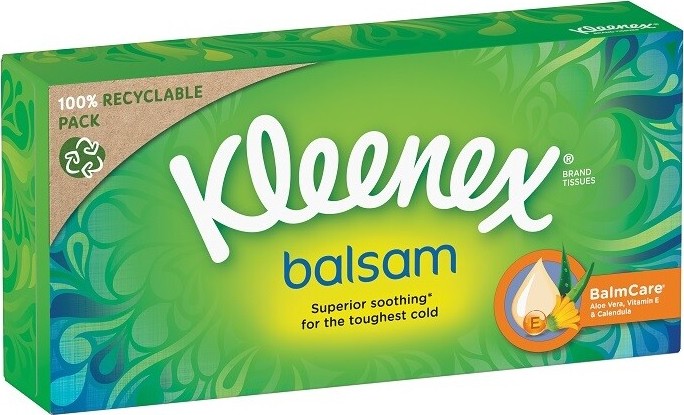 KLEENEX Kapesníky papírové Balsam Box 64ks