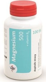 Magnesium 500 + vit.B6 tbl.100 Fagron