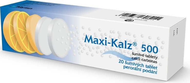 MAXI-KALZ 500MG TBL EFF 20