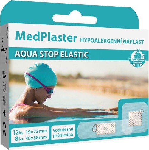 MedPlaster Náplast AQUA stop elastic 2 vel. 20ks