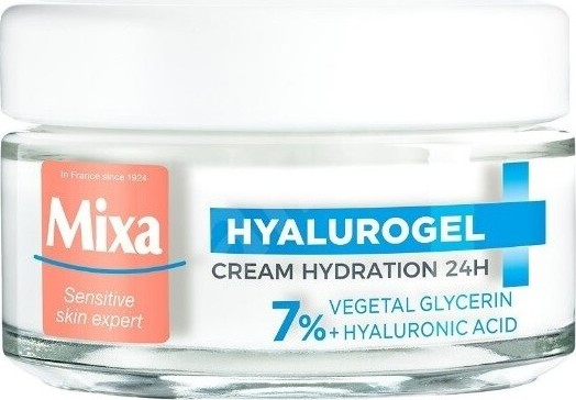 Mixa Hyalurogel Light hydratační krém pro citlivou pleť 50 ml