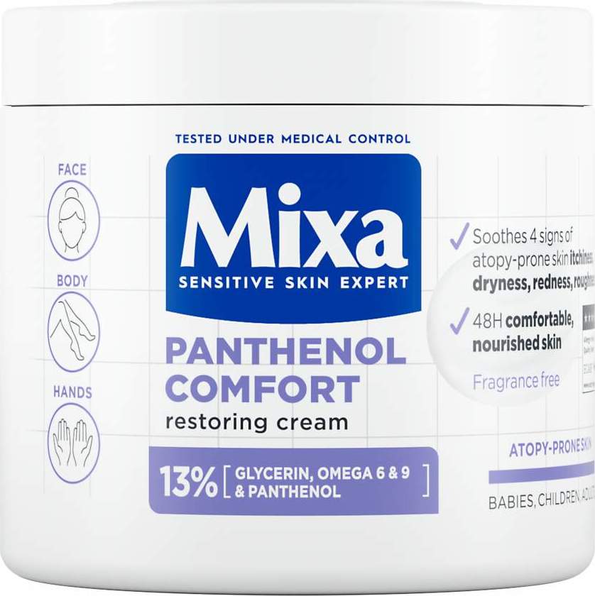 Mixa Panthenol Comfort obnovující tělová péče 400ml