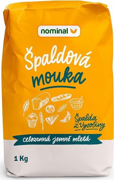 Nominal Špaldová mouka celozrnná jemně mletá 1kg