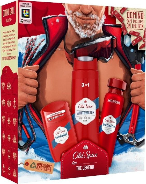 Old Spice Whitewater dárková sada - deodorant body spray 150 ml + deodorant stick 50 ml + sprch. gel 250 ml