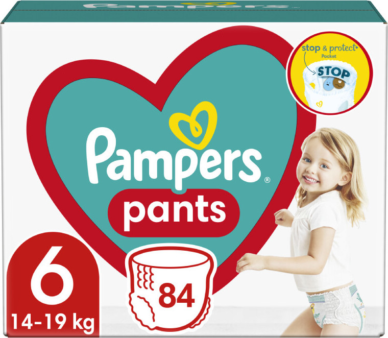 Pampers Pants Kalhotkové plenky velikost 6 Extra Large 14-19kg Mega Box 84 ks