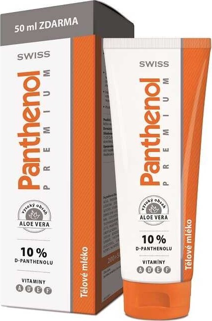 Panthenol 10% Swiss PREMIUM těl.mléko 200+50ml