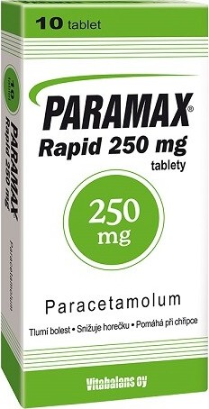 PARAMAX RAPID 250MG TBL NOB 10