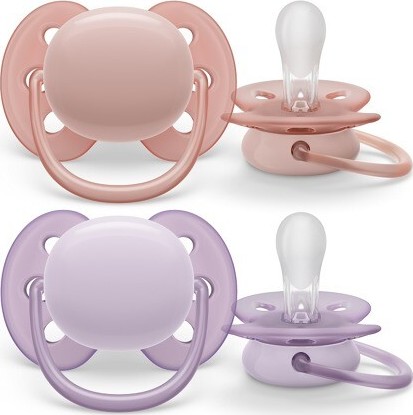 Philips AVENT Šidítko Ultrasoft 0-6m dívka