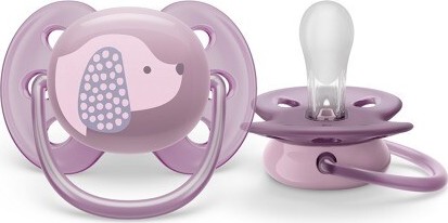 Philips AVENT Šidítko Ultrasoft s Obrázkem 6-18m dívka