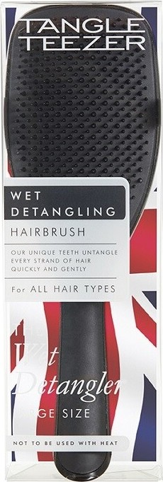 Tangle Teezer Large Wet Detangler kartáč na vlasy Black Gloss