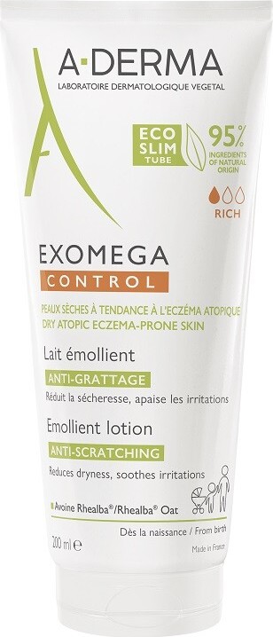 A-DERMA Exomega CONTROL Emolienční mléko 200ml