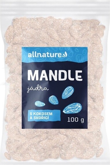 Allnature Mandle s kokosem a skořicí 100g